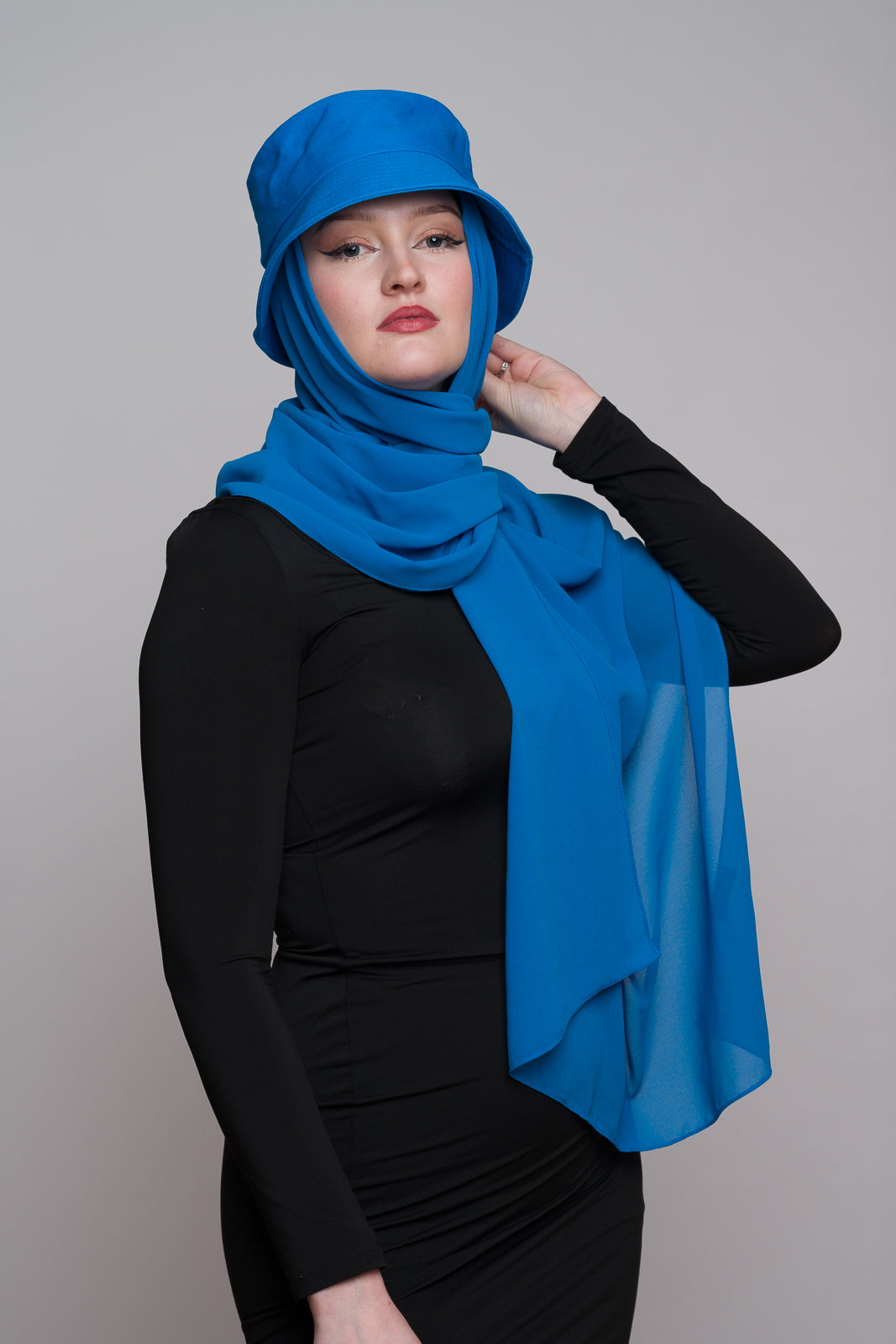 Blue Hijab Hat