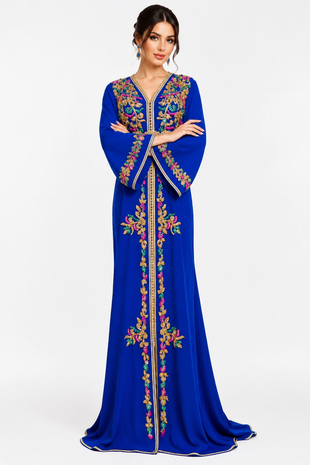 Royal Blue Moroccan Takchita