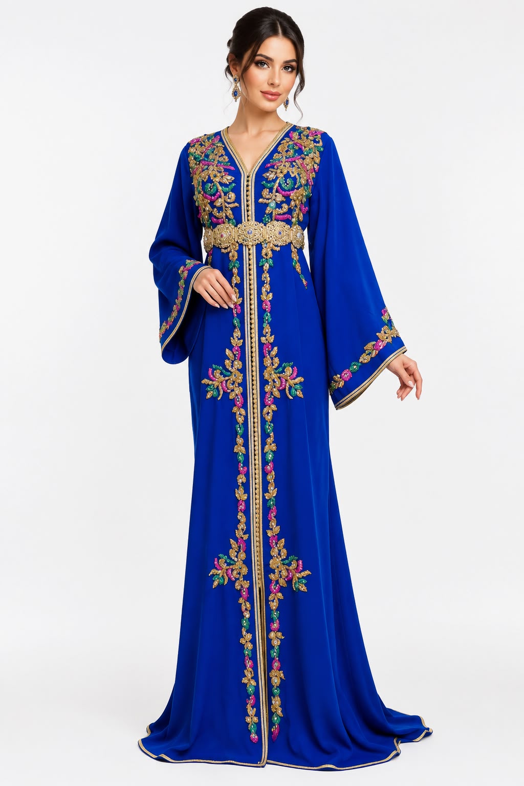 Royal Blue Moroccan Takchita