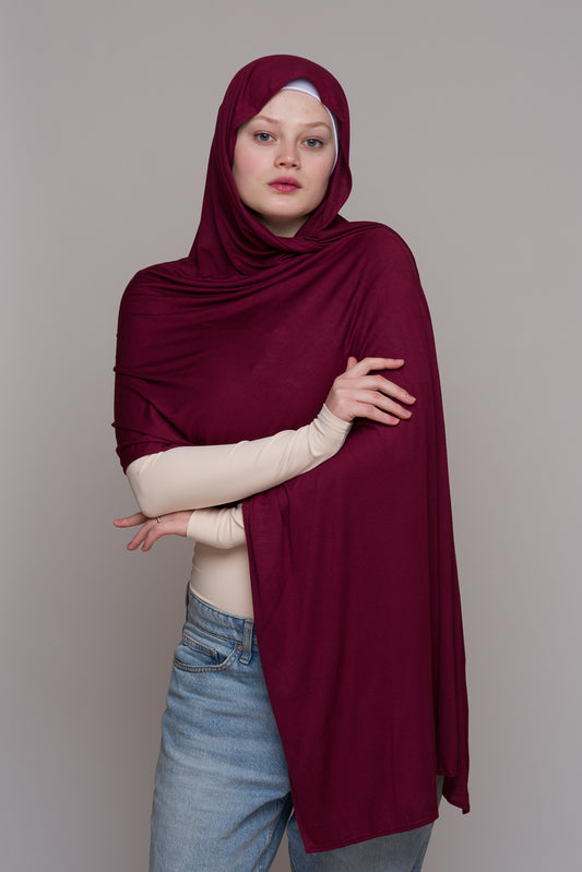 FIG BALSAMIC COTTON JERSEY HIJAB