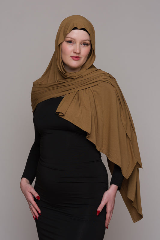 PHEASANT BROWN BAMBOO JERSEY HIJAB