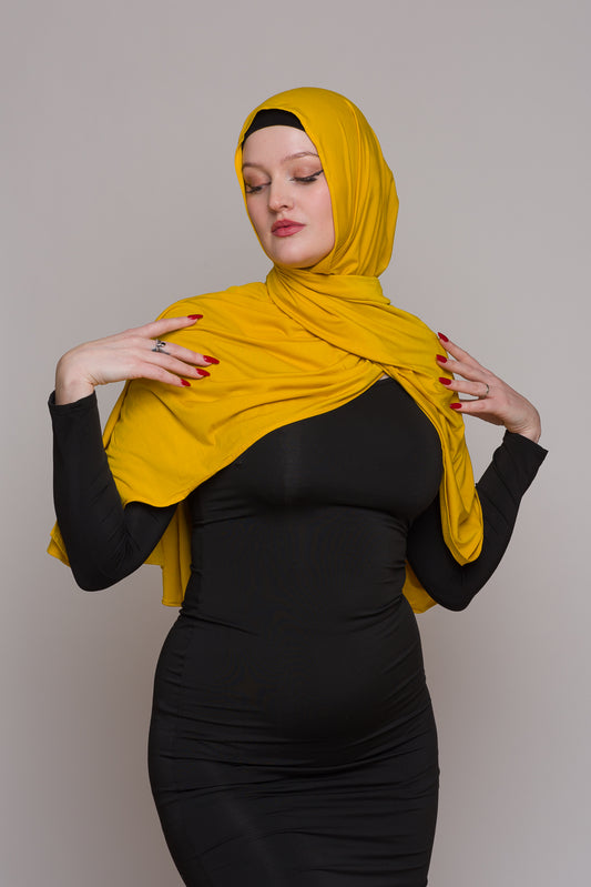 ELYSIUM GOLD BAMBOO JERSEY HIJAB