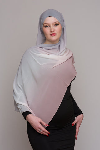 CHROME ALUMINUM DEGRADE HIJAB