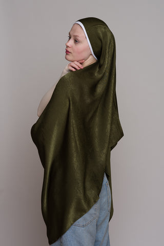 EARTH MELON FRENCH SATIN HIJAB