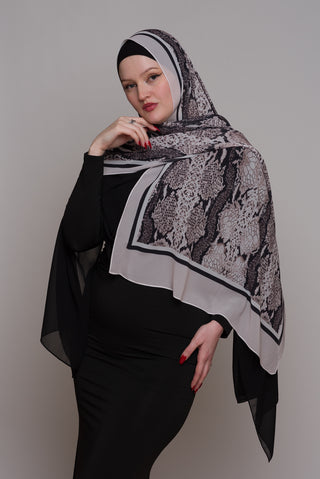 Monastery Mantle Printed Chiffon Hijab