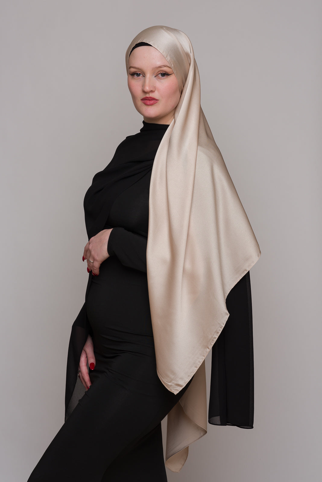 RUNELORD BRASS NIGHT SATIN HIJAB