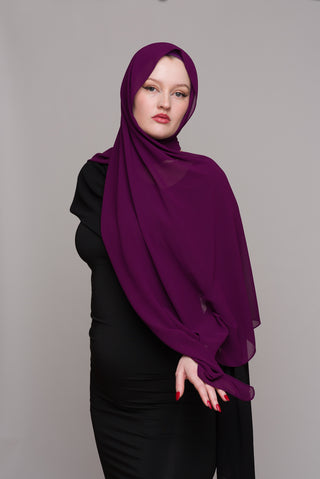 BAROSSA CHIFFON HIJAB W/ MATCHING UNDERCAP