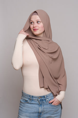 WOOD LAKE DIAMOND CHIFFON HIJAB W/ MATCHING UNDERCAP