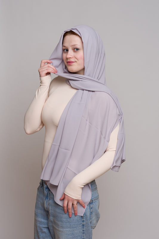 LIVELY DIAMOND CHIFFON HIJAB W/ MATCHING UNDERCAP