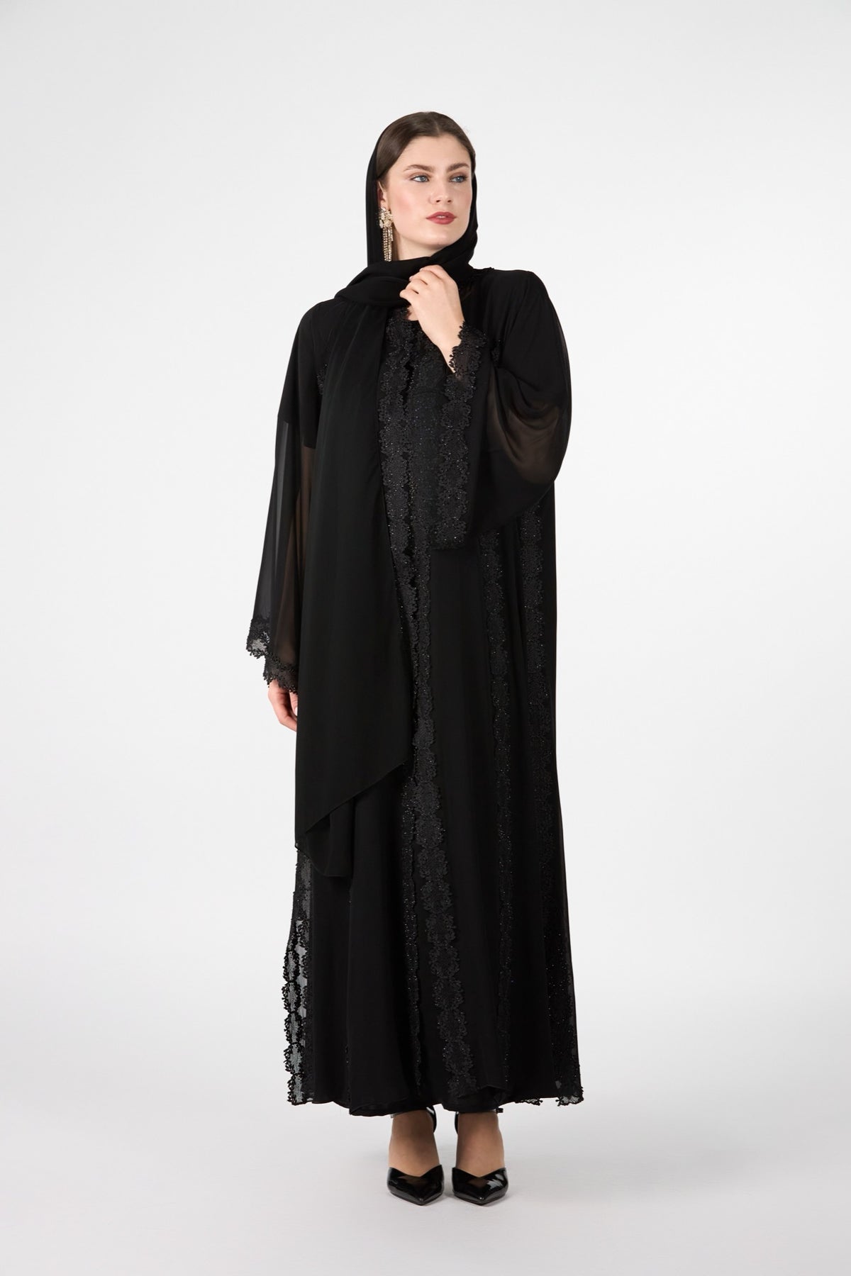 Dalal Luxury Dubai Black Abaya
