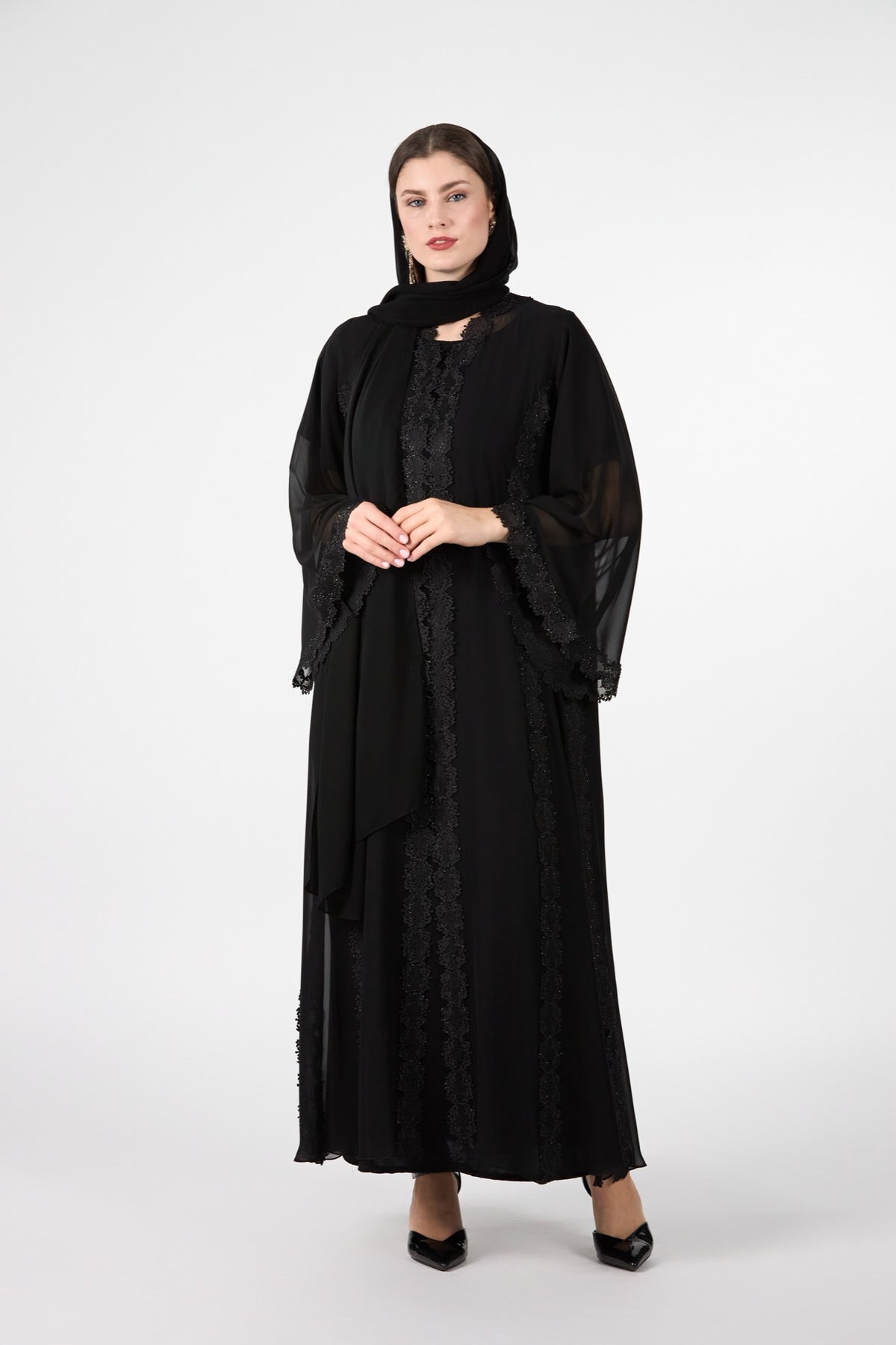 Dalal Luxury Dubai Black Abaya