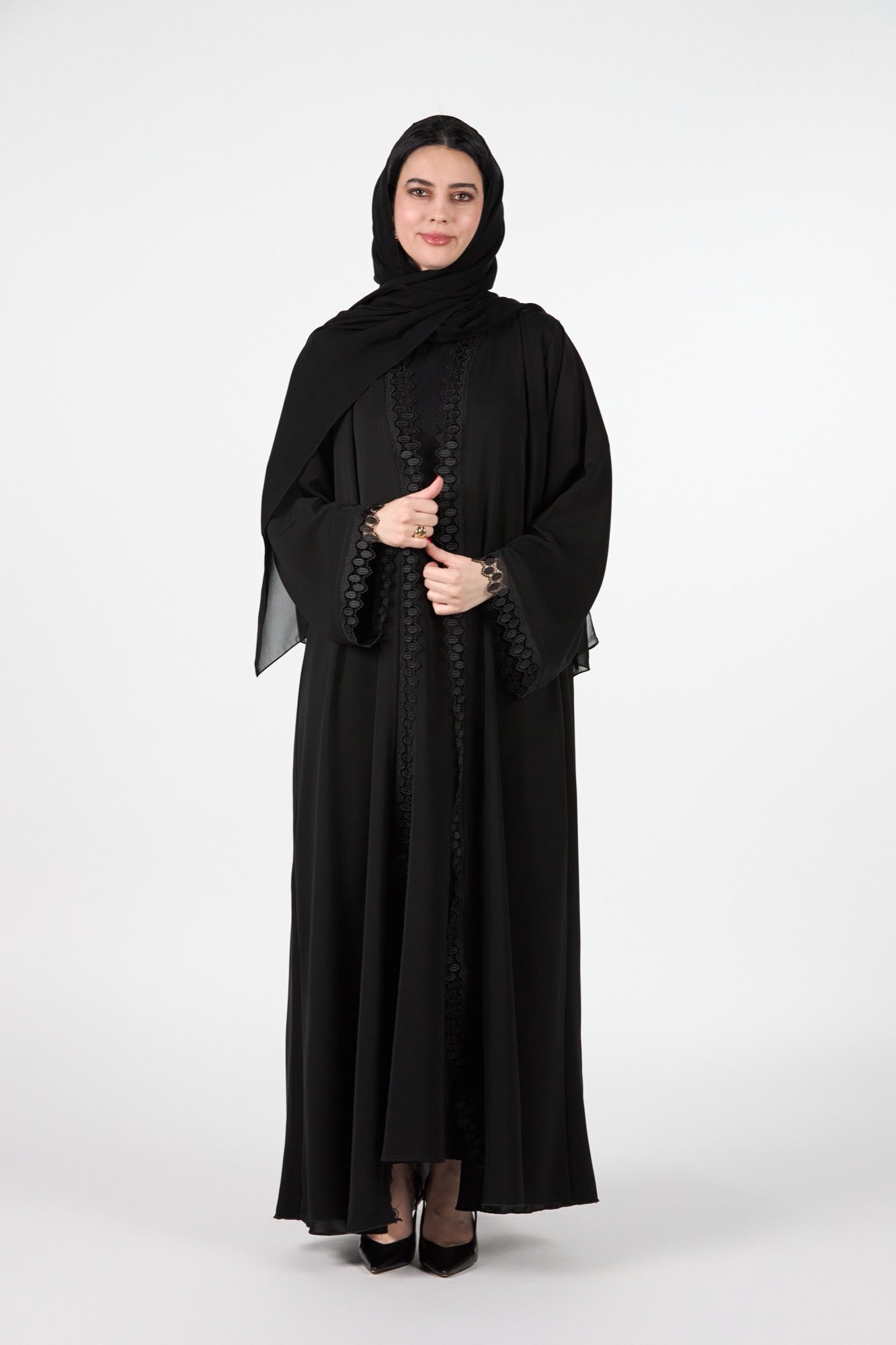 Menatique | Celestial Veil | Eclipse Essence Abaya/3 Pieces