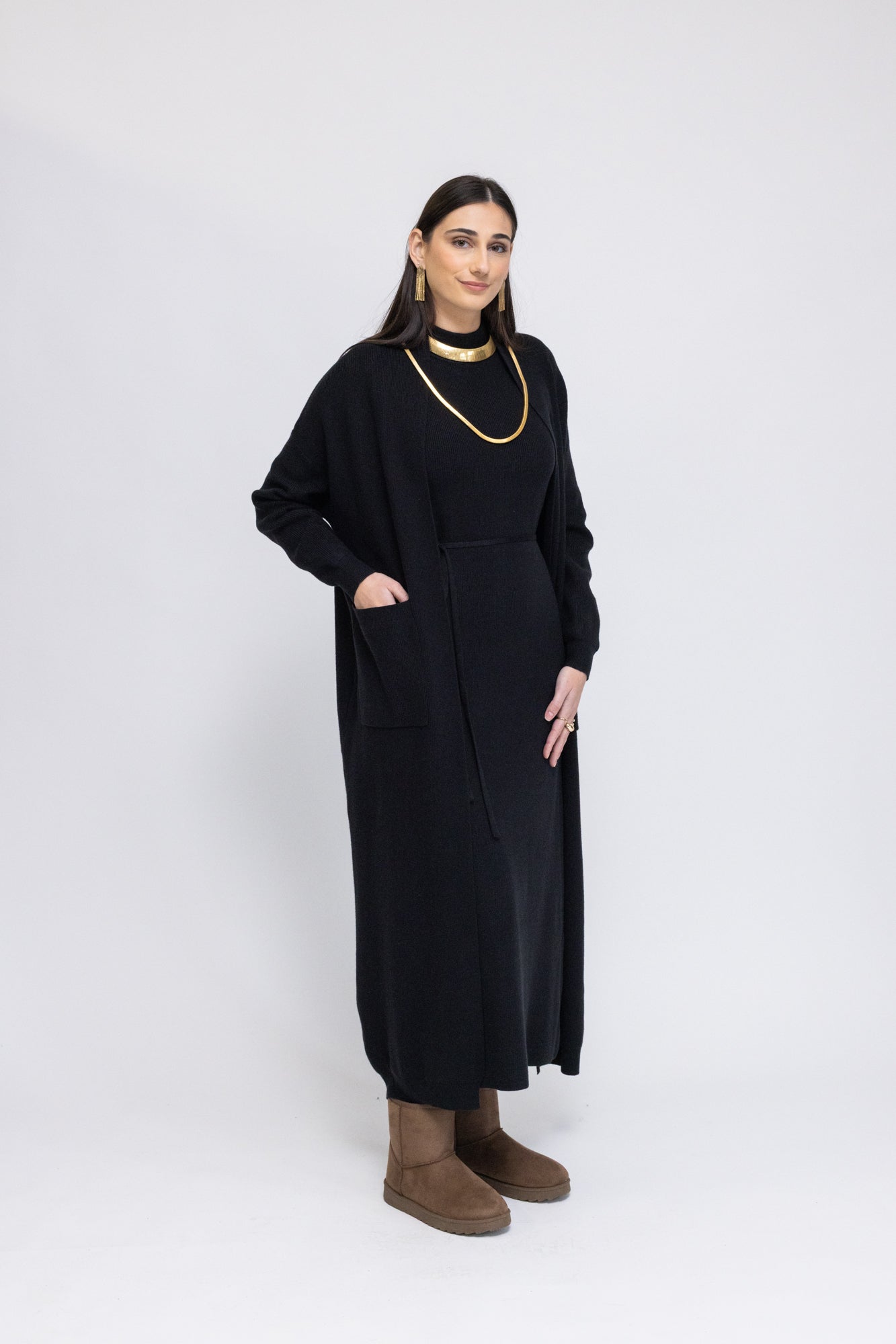 Knit Dress & Cardigan Set – Menatique