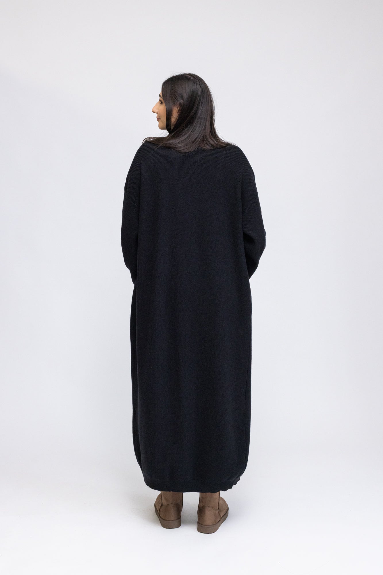 Knit Dress & Cardigan Set coffee / L/XL Knit Dress & Cardigan Set coffee / L/XL