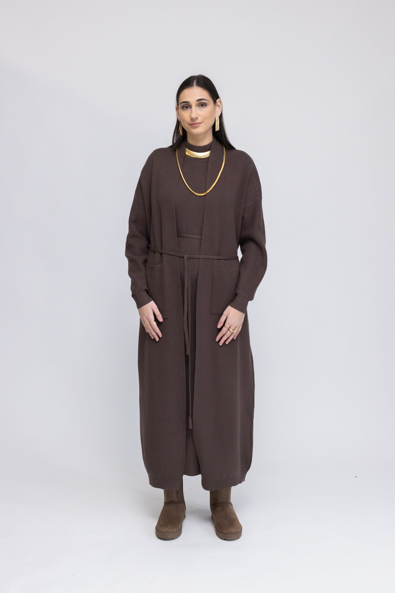 Knit Dress & Cardigan Set – Menatique