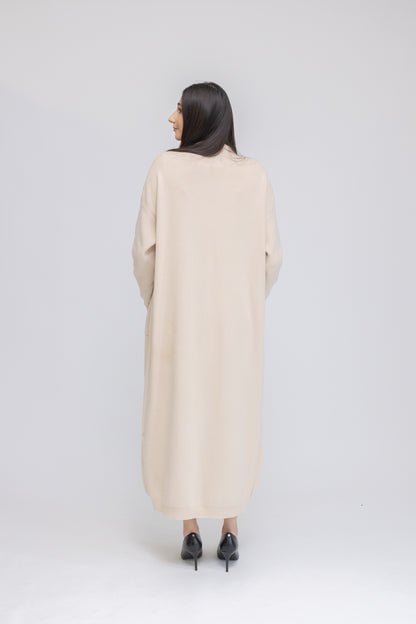 Knit Sleeveless Midi Dress &amp; Longline Cardigan 2-Piece Set