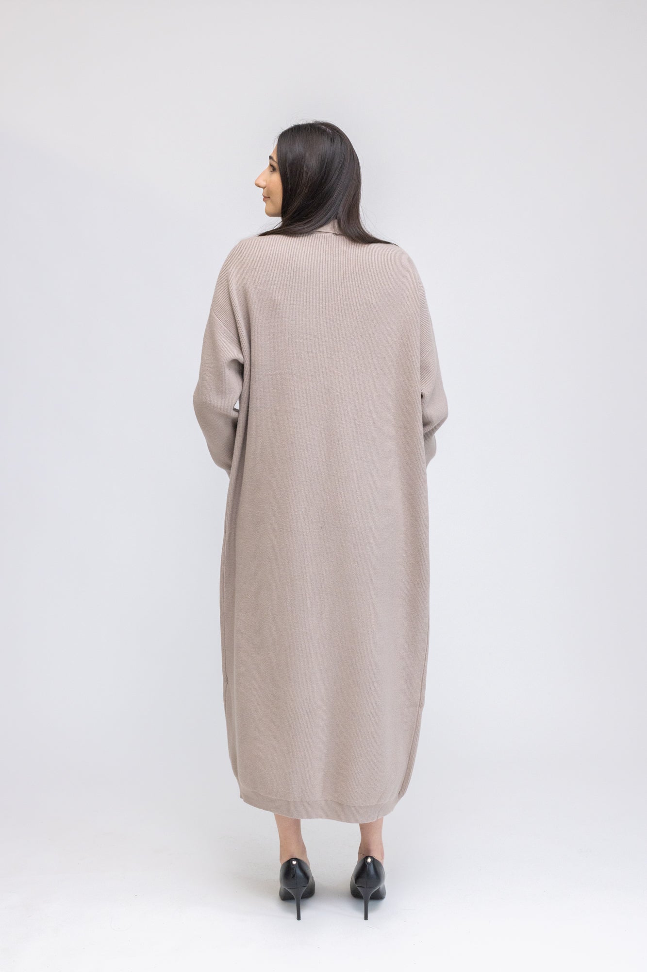 Knit Dress & Cardigan Set coffee / L/XL Knit Dress & Cardigan Set coffee / L/XL
