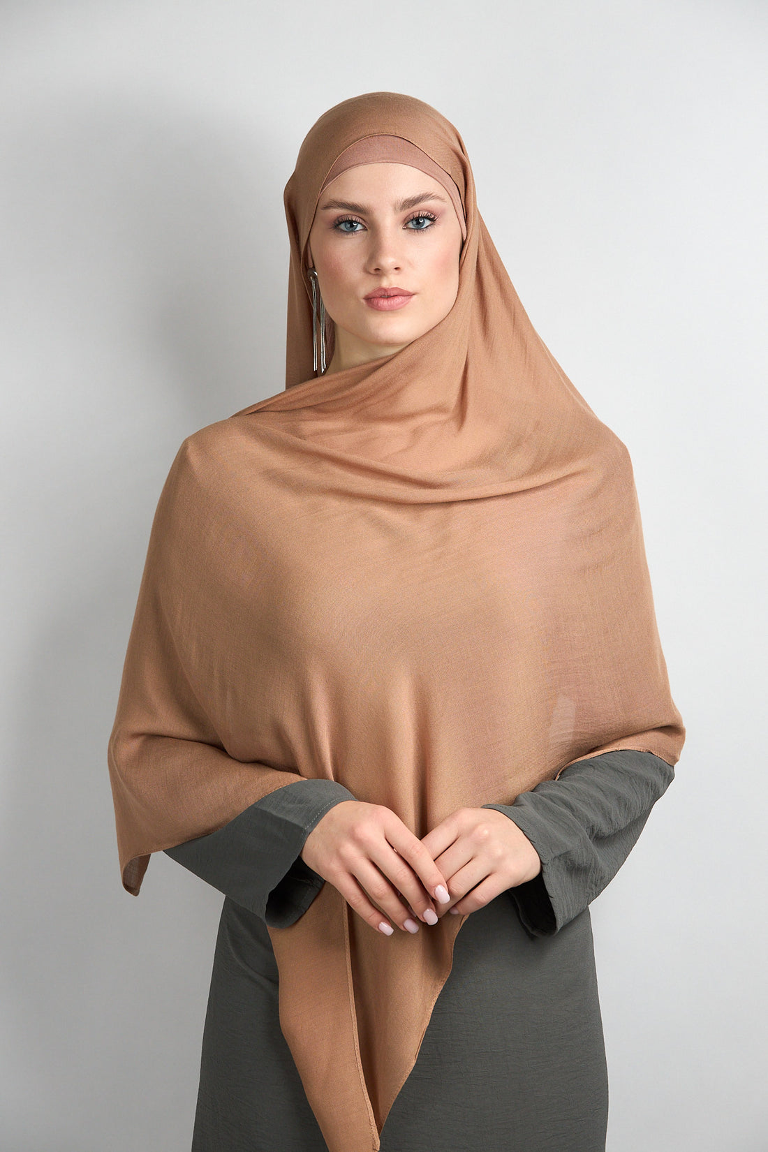 Modal Hijab With Undercap Brown Sugar 
