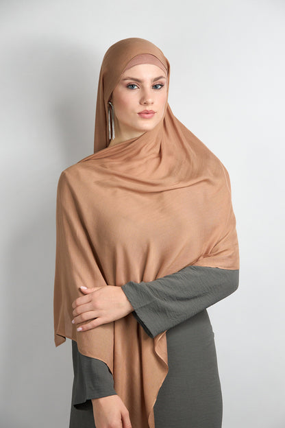 Modal Hijab With Undercap Brown Sugar 