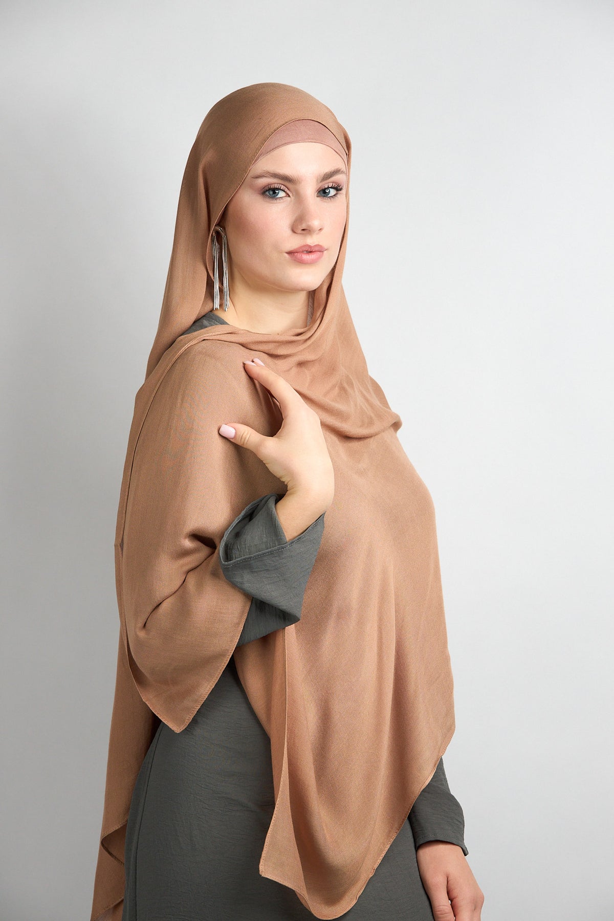 Modal Hijab With Undercap Brown Sugar 
