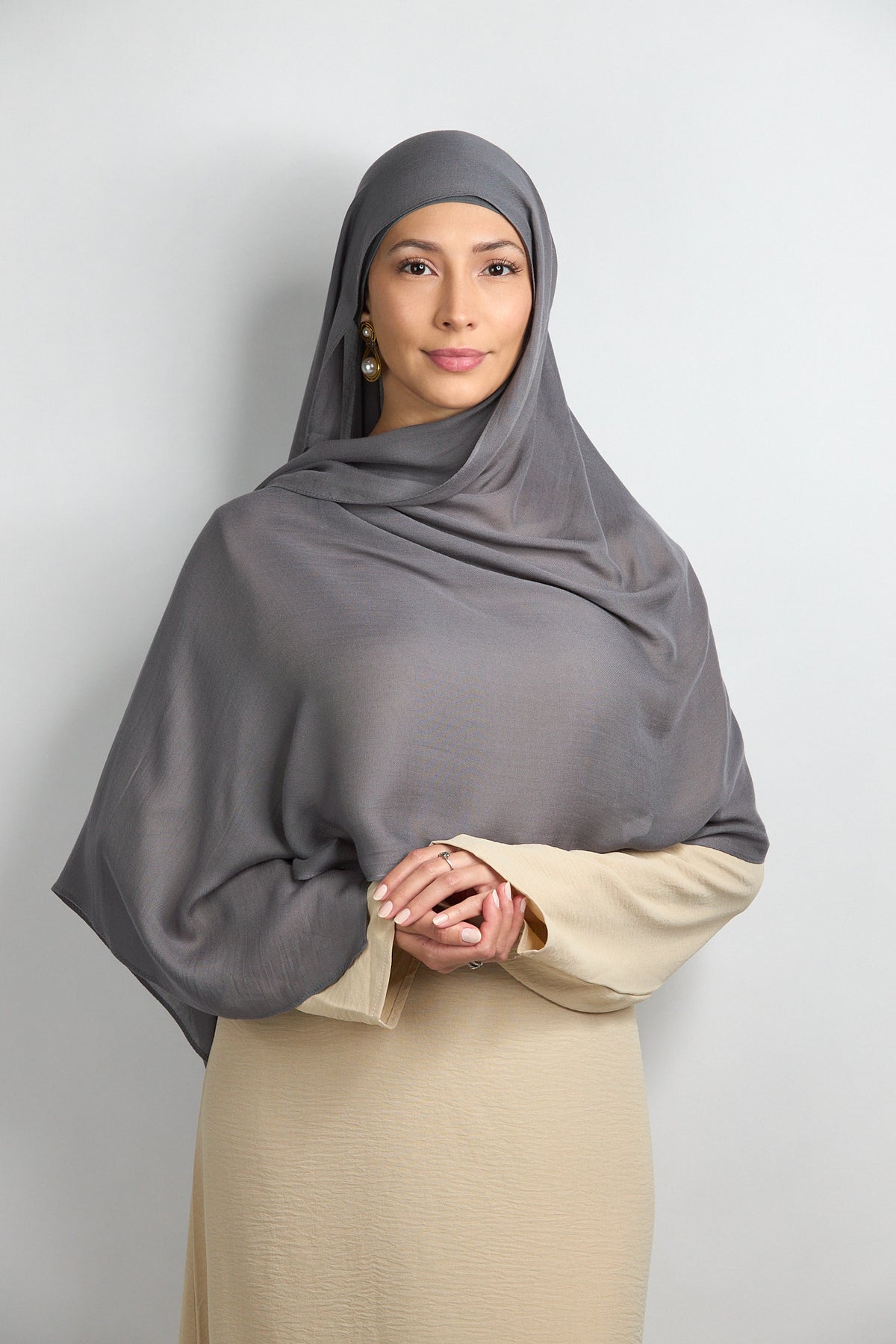 Modal Hijab with Undercap Dark Slate 