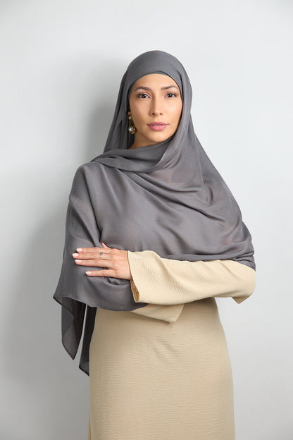 Modal Hijab with Undercap Dark Slate 