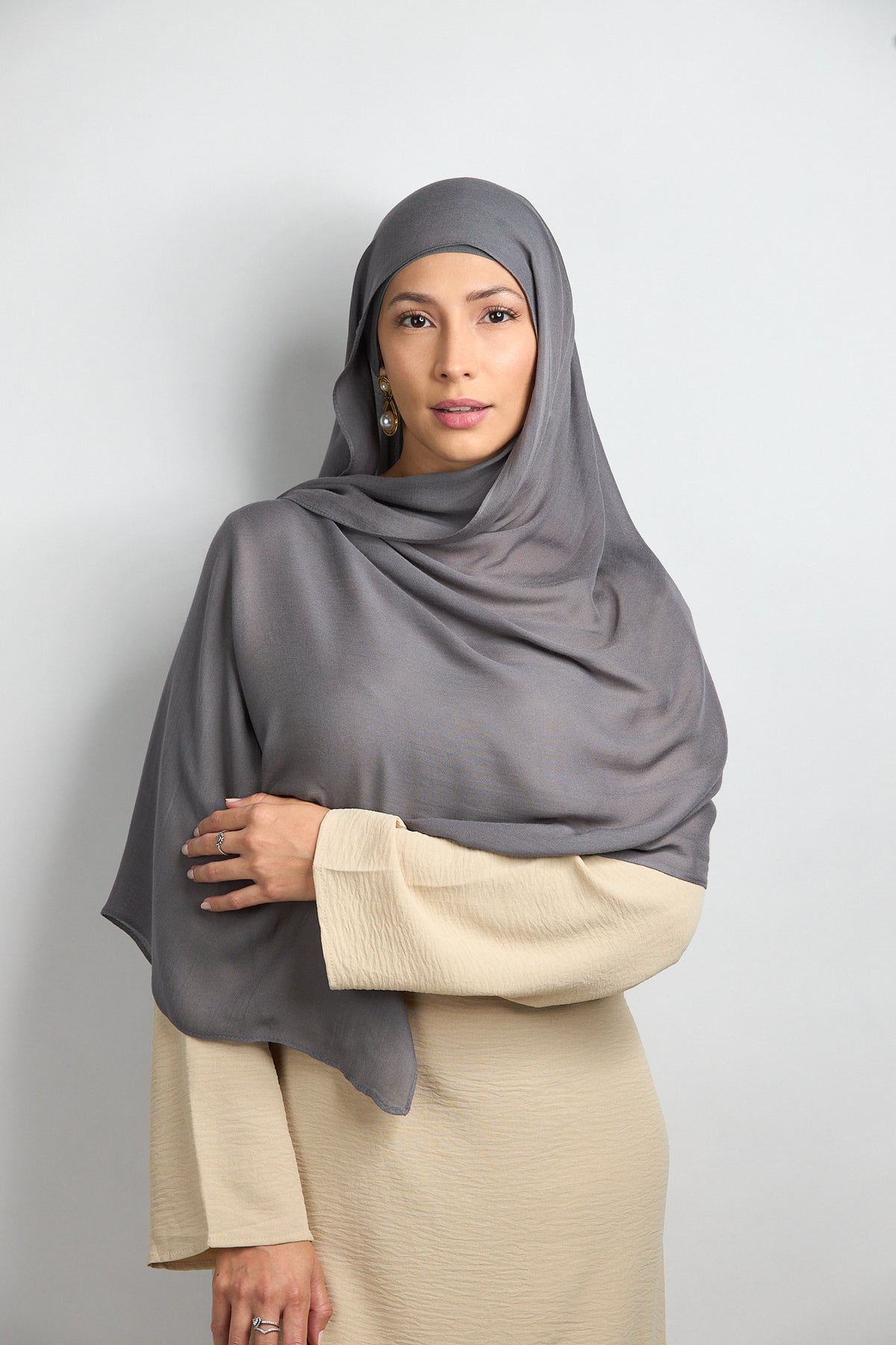 Modal Hijab with Undercap Dark Slate 