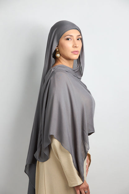 Modal Hijab with Undercap Dark Slate 