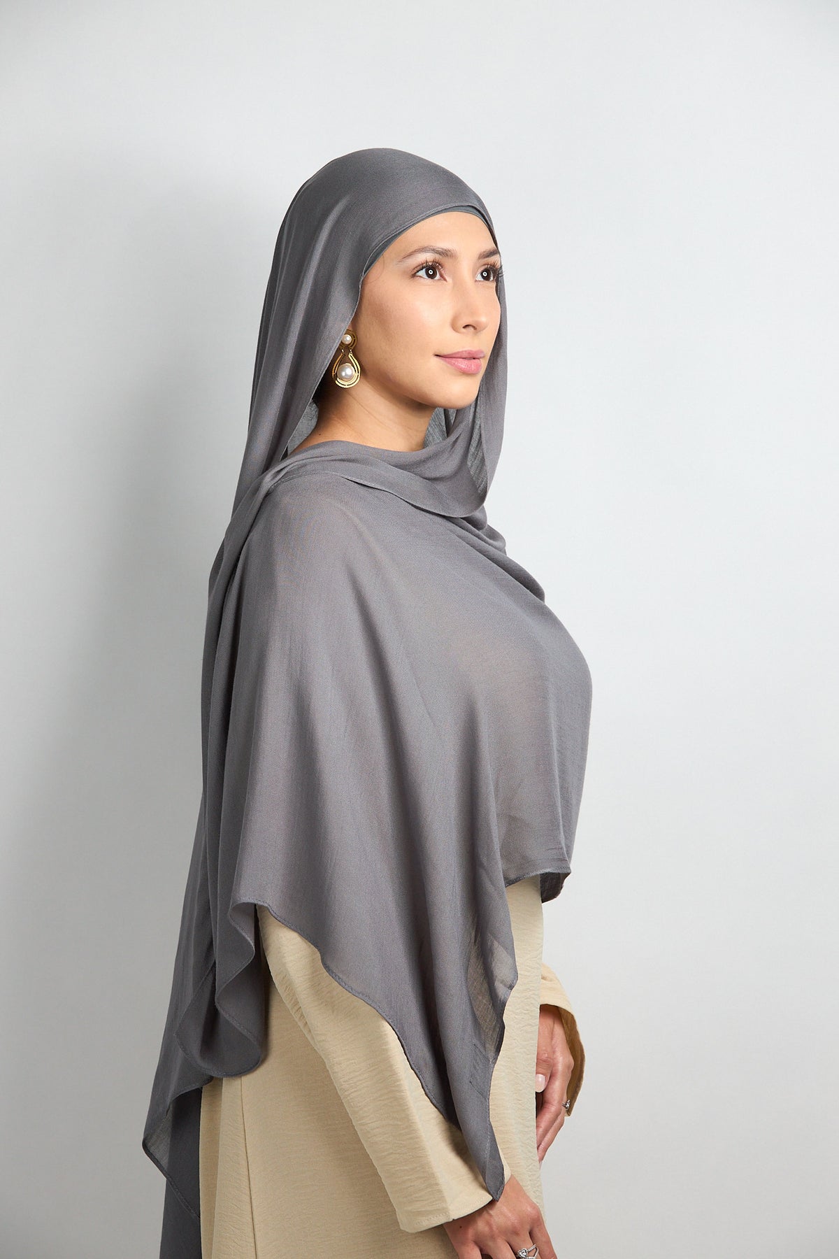 Modal Hijab with Undercap Dark Slate 