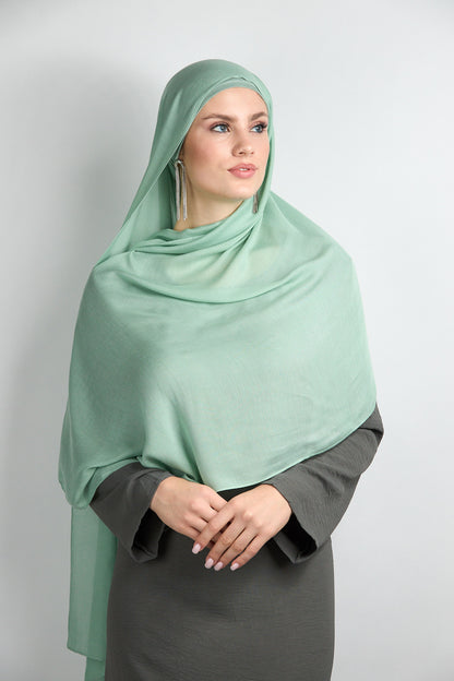 Modal Hijab with Matching Undercap Matcha 