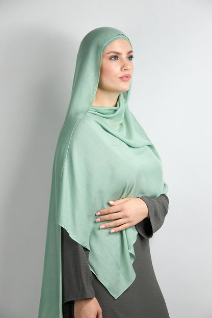 Modal Hijab with Matching Undercap Matcha 