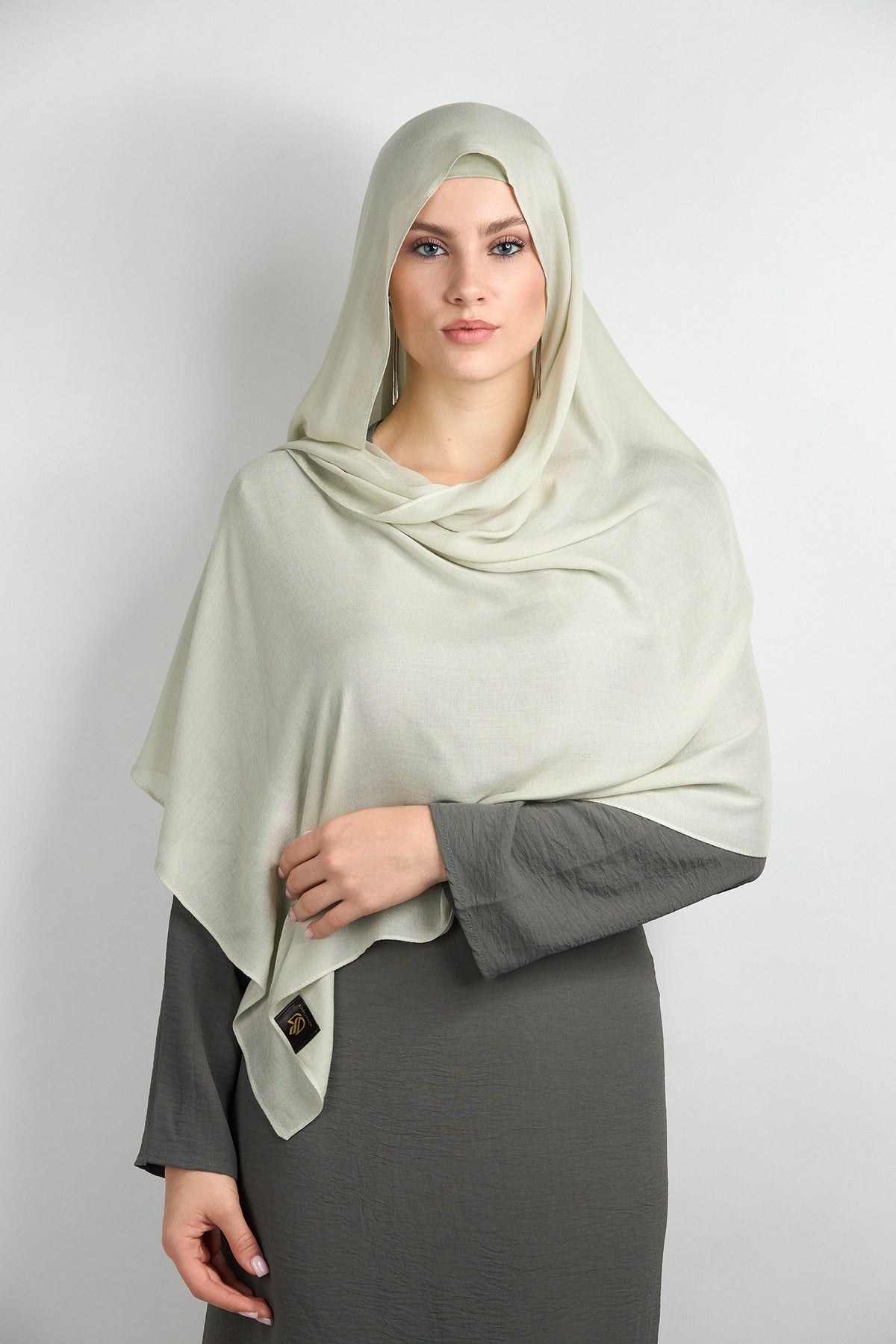 Modal Hijab with Matching Undercap Light Sage Green 
