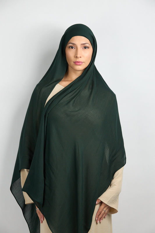 Modal Hijab with Matching Undercap Emerald Green