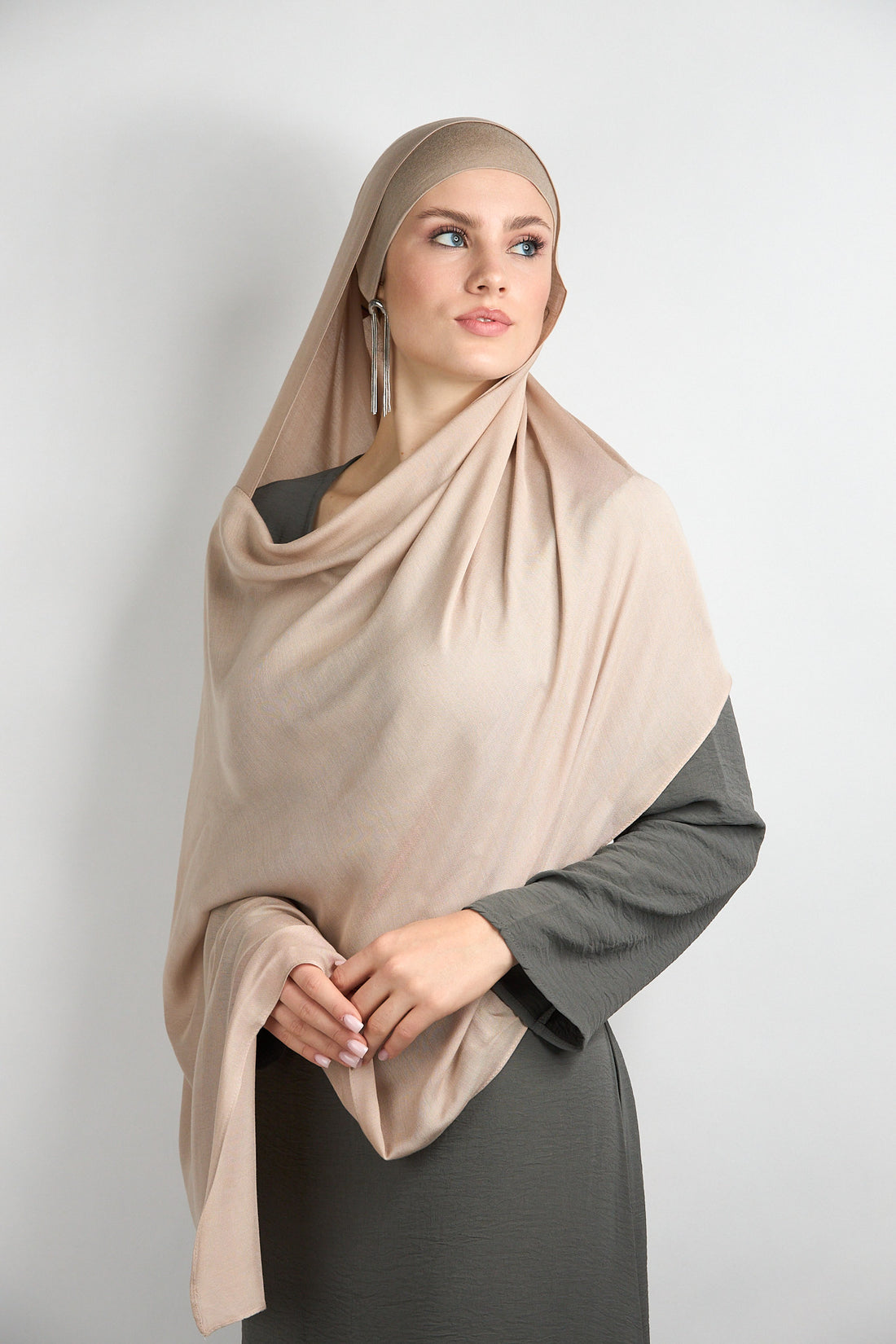 Modal Hijab With Matching Undercap Artichoke 