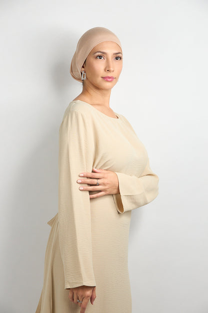 Modal Hijab With Matching Undercap Peach Yogurt 