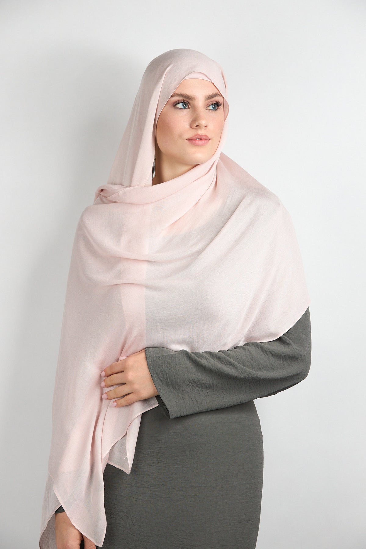 Modal Hijab with Matching Undercap Blush Pink 