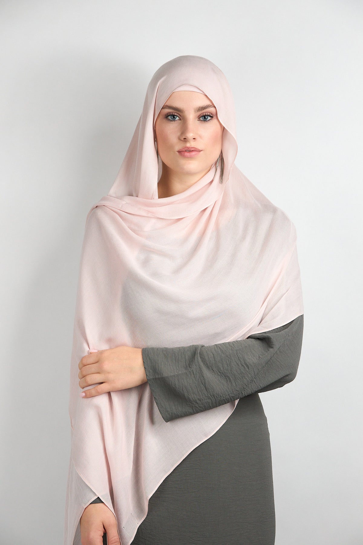 Modal Hijab with Matching Undercap Blush Pink 