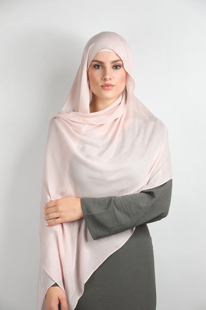 Modal Hijab with Matching Undercap Blush Pink 