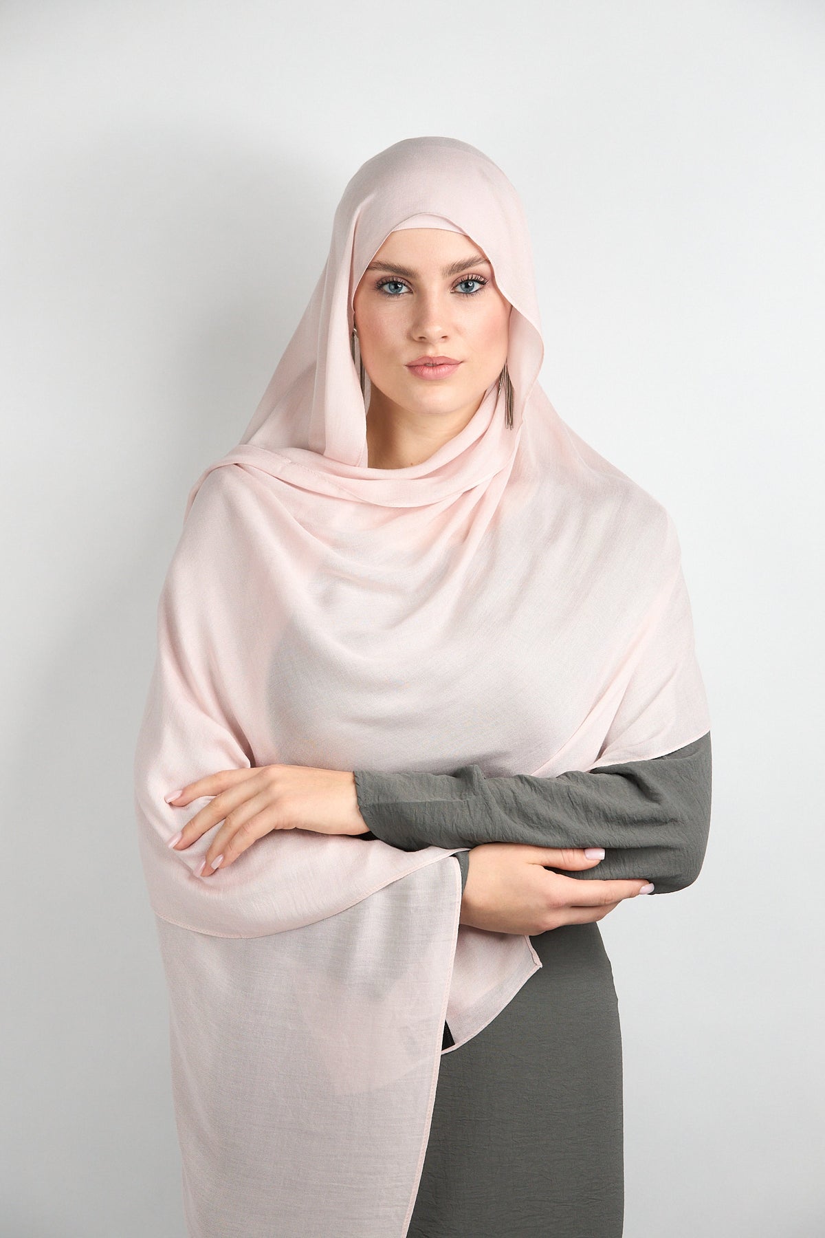 Modal Hijab with Matching Undercap Blush Pink 