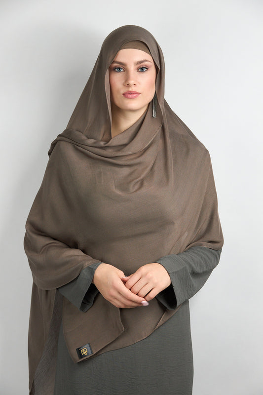 Modal Hijab with Matching Undercap Urban Bronze#36