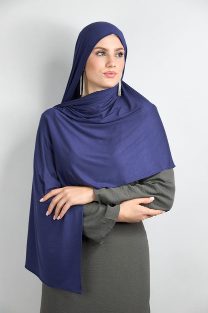 Bamboo Jersey Hijab Periwinkle Blue 