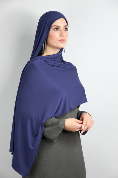 Bamboo Jersey Hijab Periwinkle Blue 