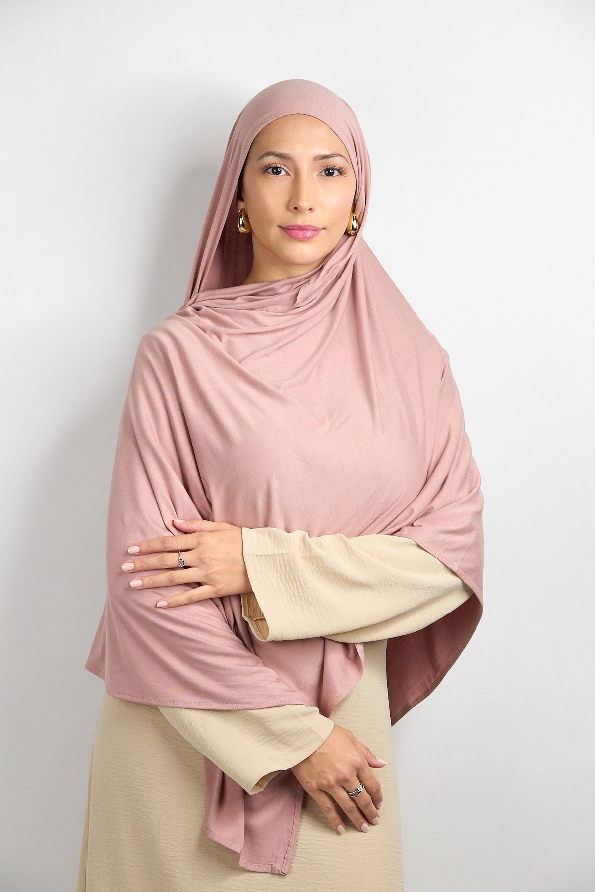 Bamboo Jersey Hijab Cashmere Pink 