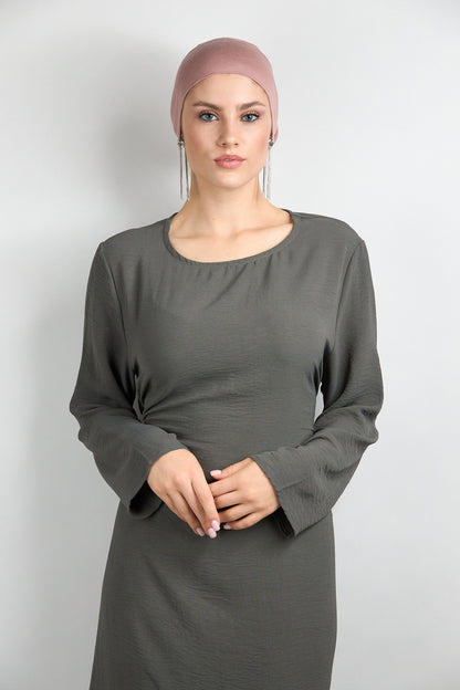 Modal Hijab with Matching Undercap Brownish Khaki 