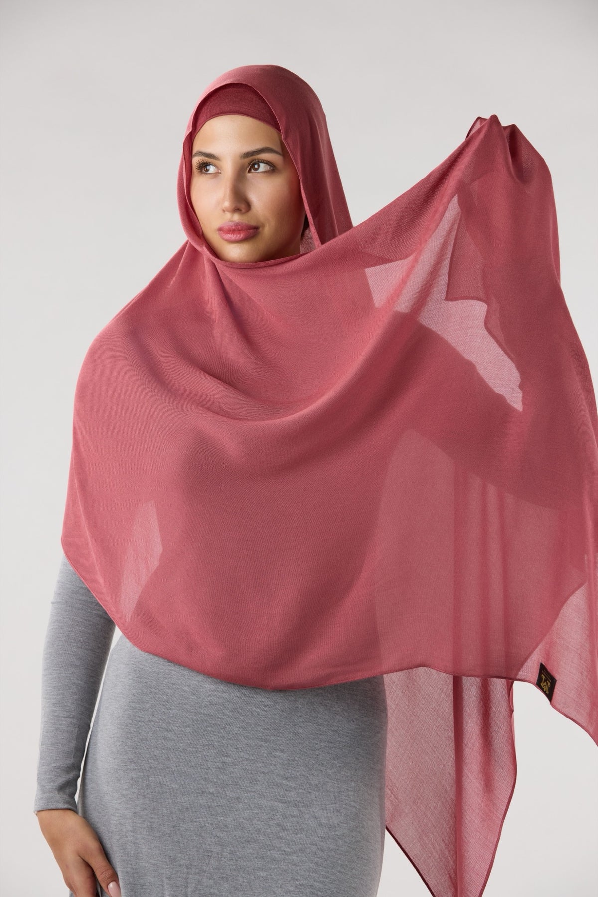 Modal Hijab with Matching Undercap Dark Guava Pink 