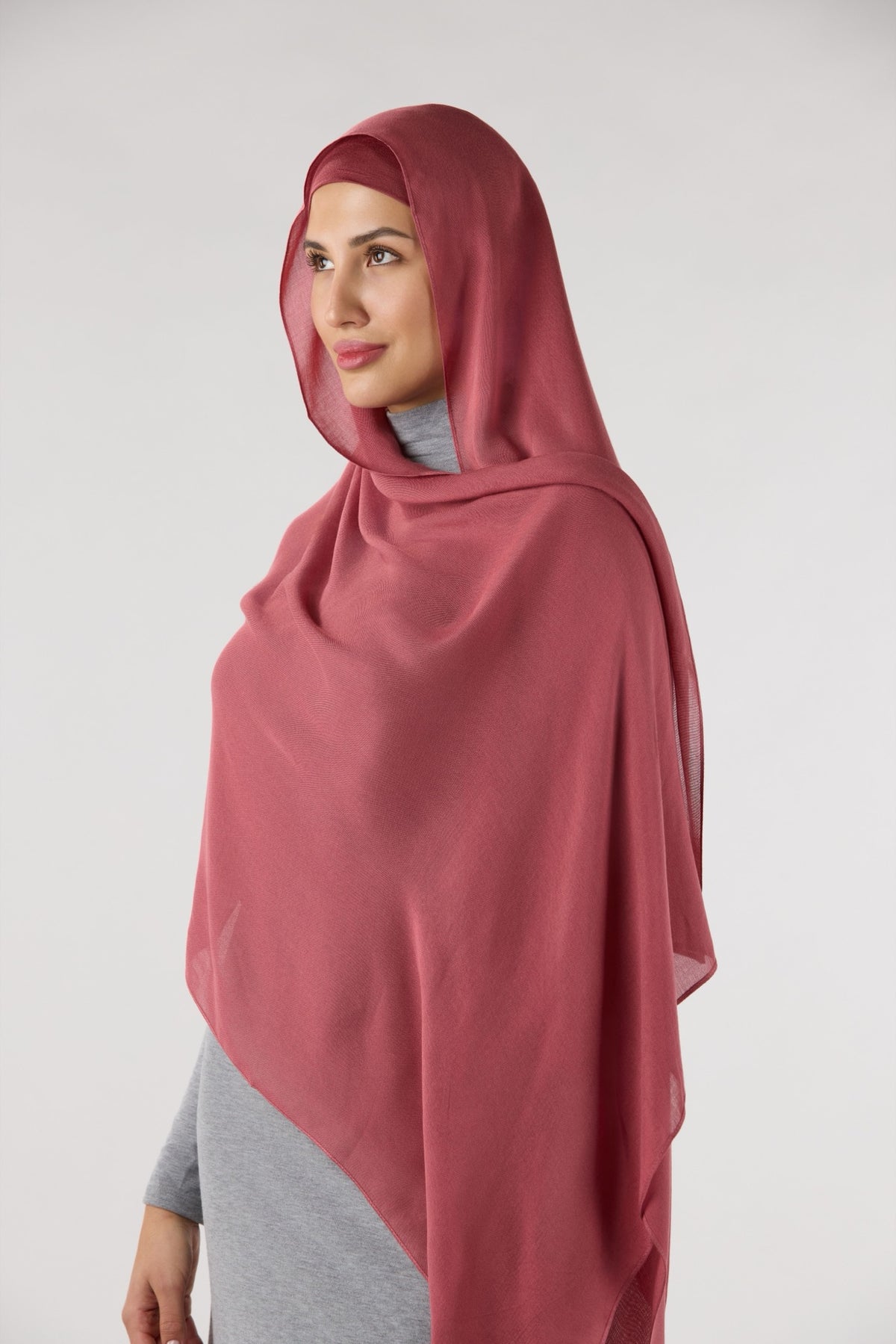 Modal Hijab with Matching Undercap Dark Guava Pink 
