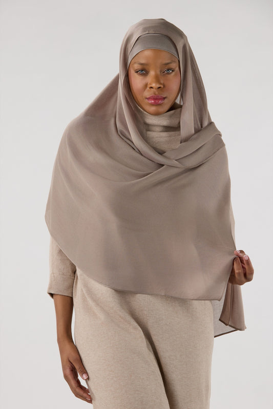 MODAL WITH MATCHING UNDERCAP TAUPE