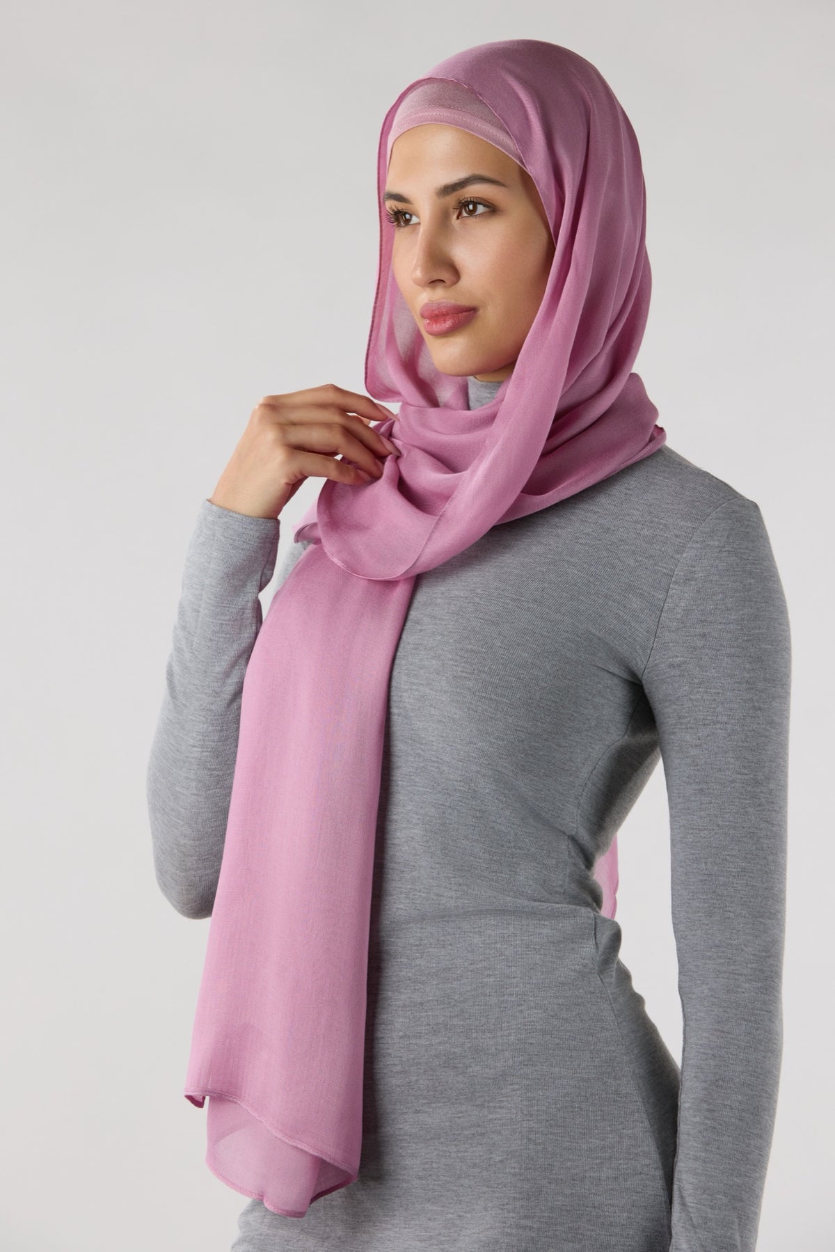 Modal Hijab With Matching Undercap Chineseviolet 