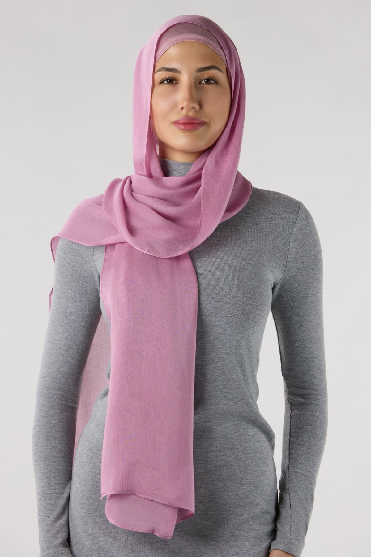 Modal Hijab With Matching Undercap Chineseviolet 