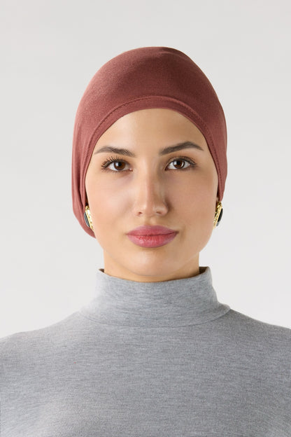 Modal Hijab With Matching Undercap Mahogany 